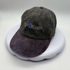 Vintage Field Of Dreams Promo Strap Back Hat Baseball Headmaster Wool Suede Peak